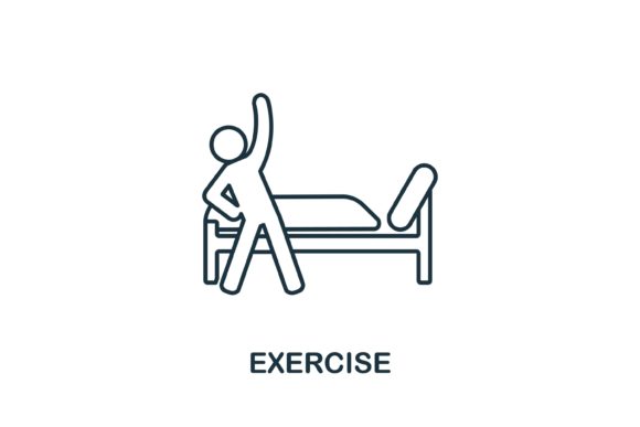 Exercise Icon: Perfect for Home and Web Design