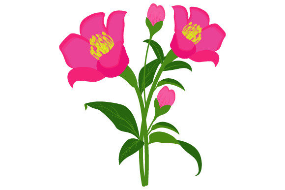 Exploring the Versatility of Pink Color Flower Illustration for Your Creative Projects