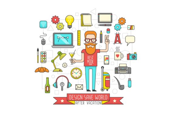 Freelance Design Icon Set: A Visual Toolkit