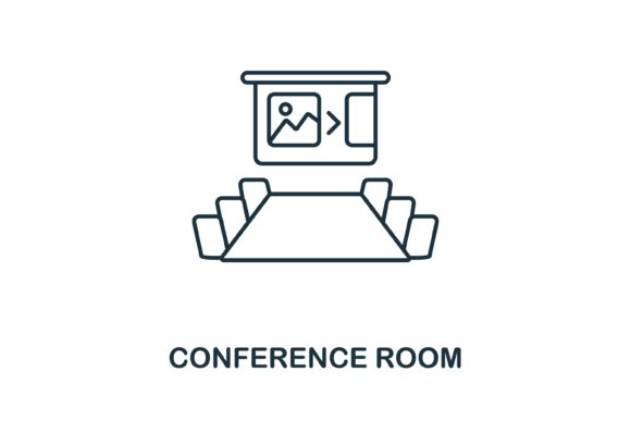 Strategic Use of Conference Room Icon for Enhanced Business Communication and Planning