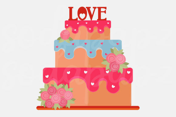 Valentines - 3 Tier Cake: A Sweet Design Icon